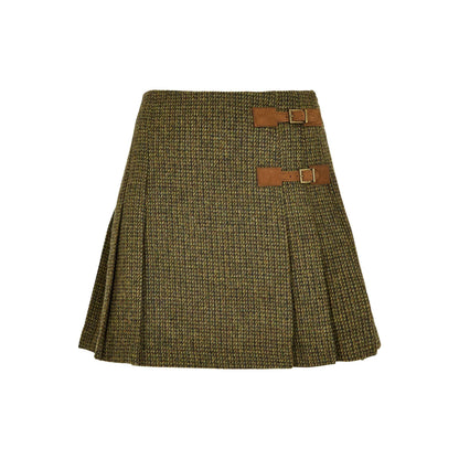 Blossom Pleated Tweed Skirt