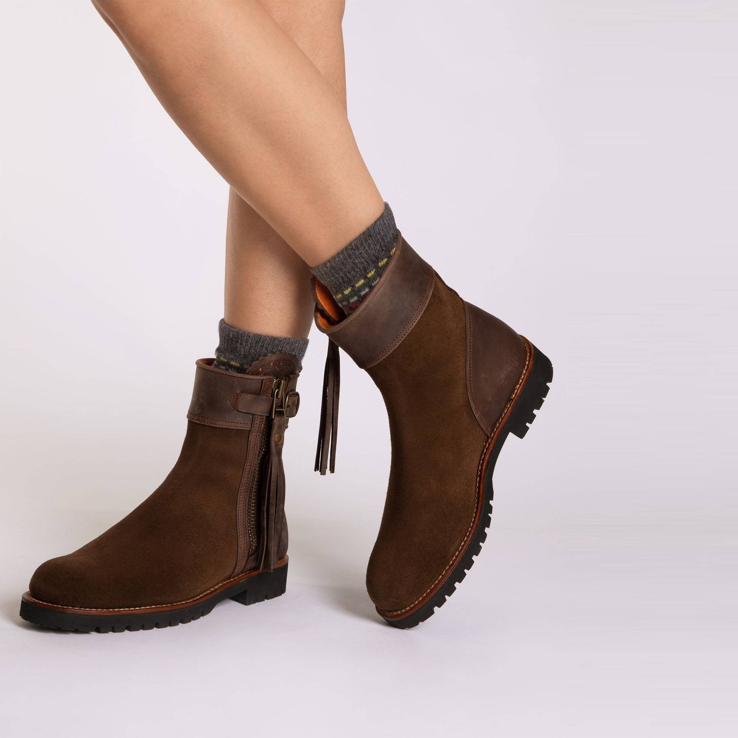 Inclement Cropped Tassel Boot