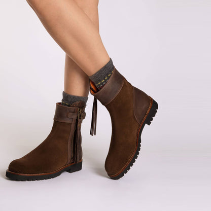 Inclement Cropped Tassel Boot