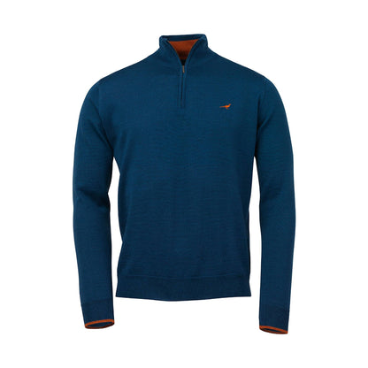 Norfolk Quarter Zip Neck Merino Knit