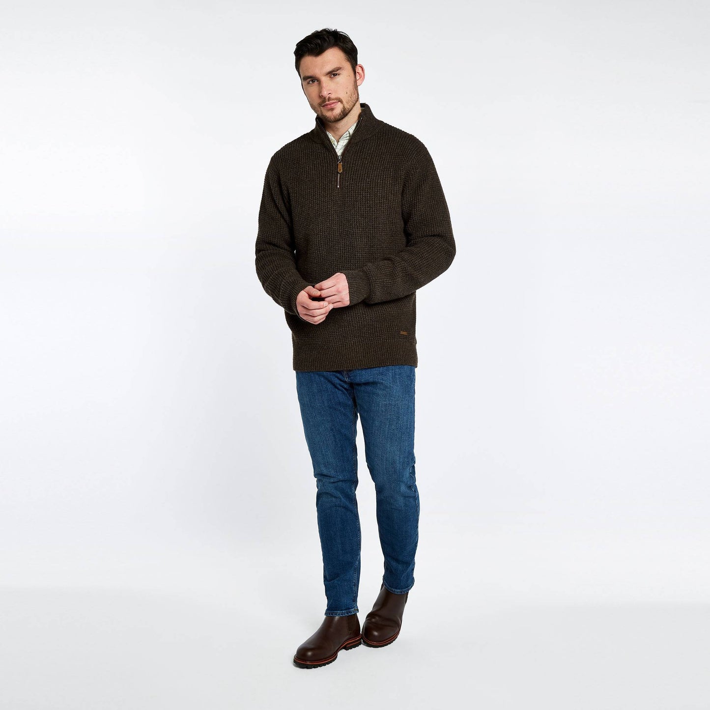Edgeworth Zip Neck Sweater