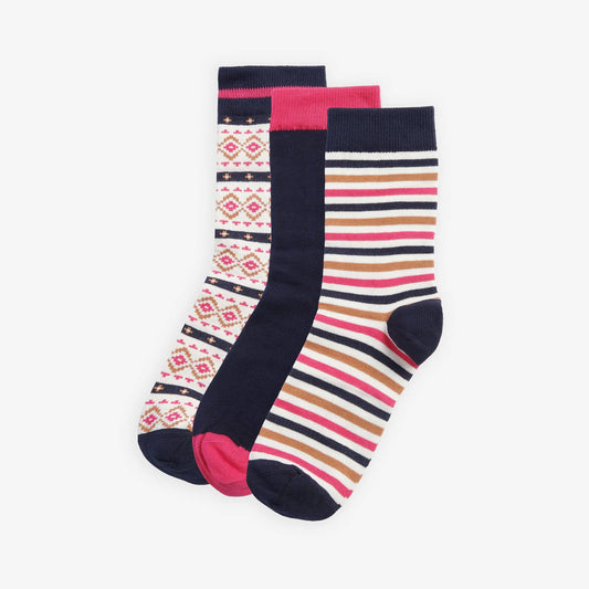 Claudia Fairisle Sock Gift Set