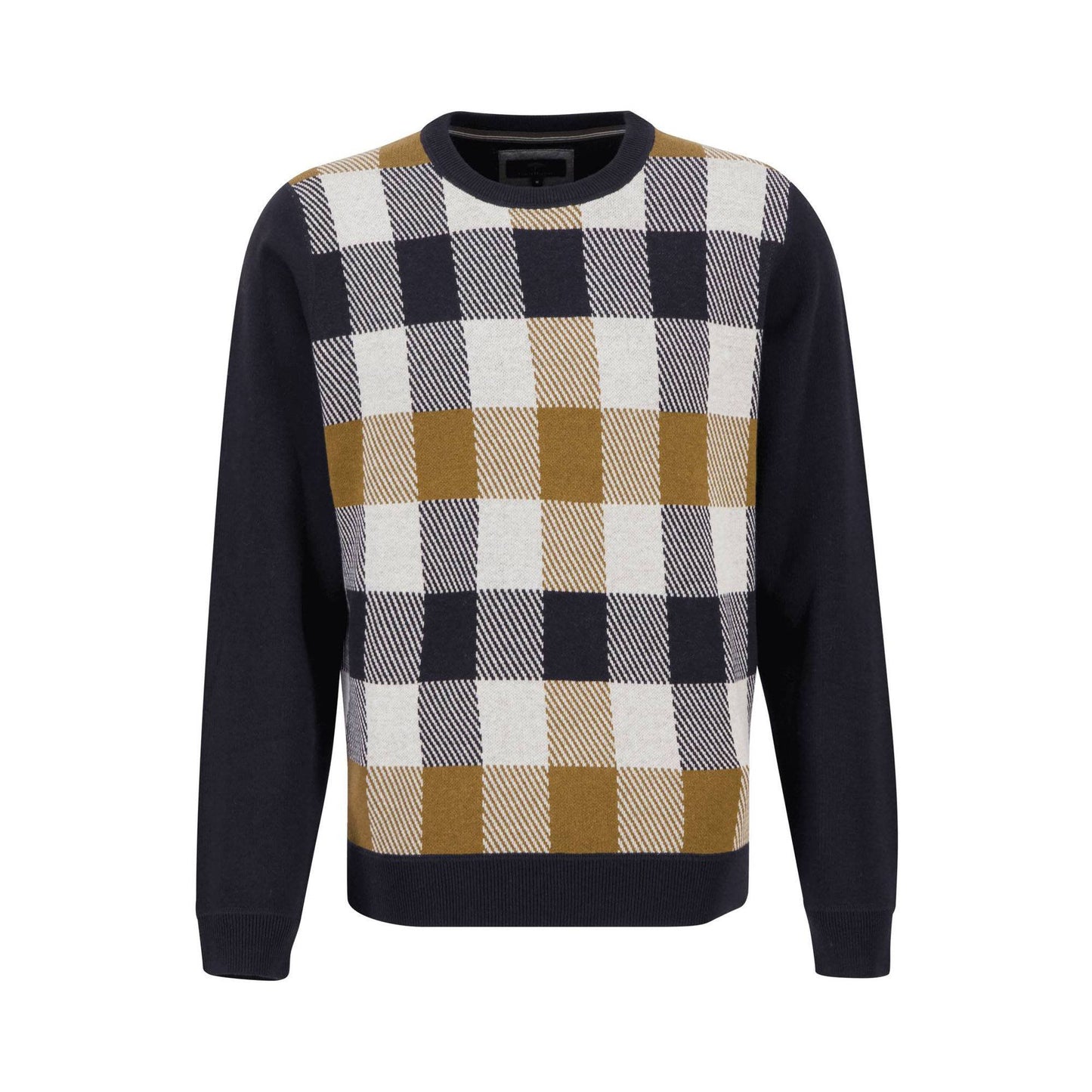 Check Crew Neck