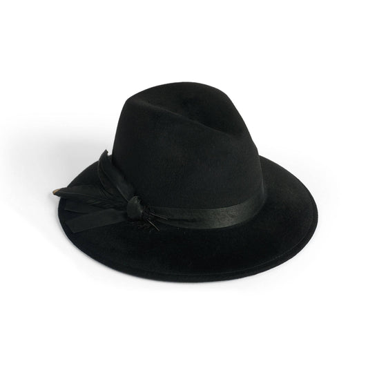 Wool Felt Feather Hat