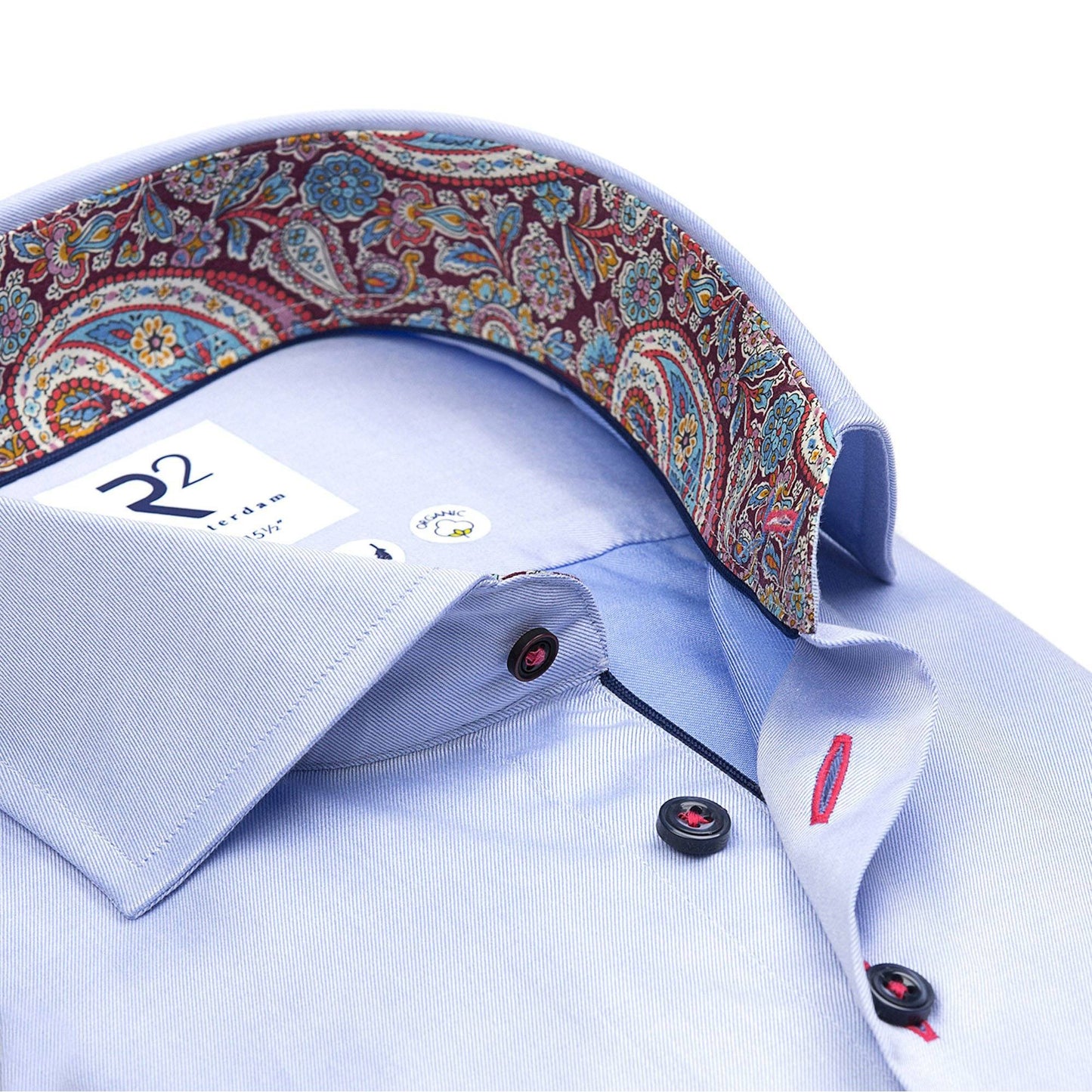 Cotton Paisley Contrast Shirt