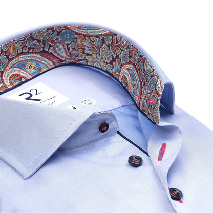 Cotton Paisley Contrast Shirt