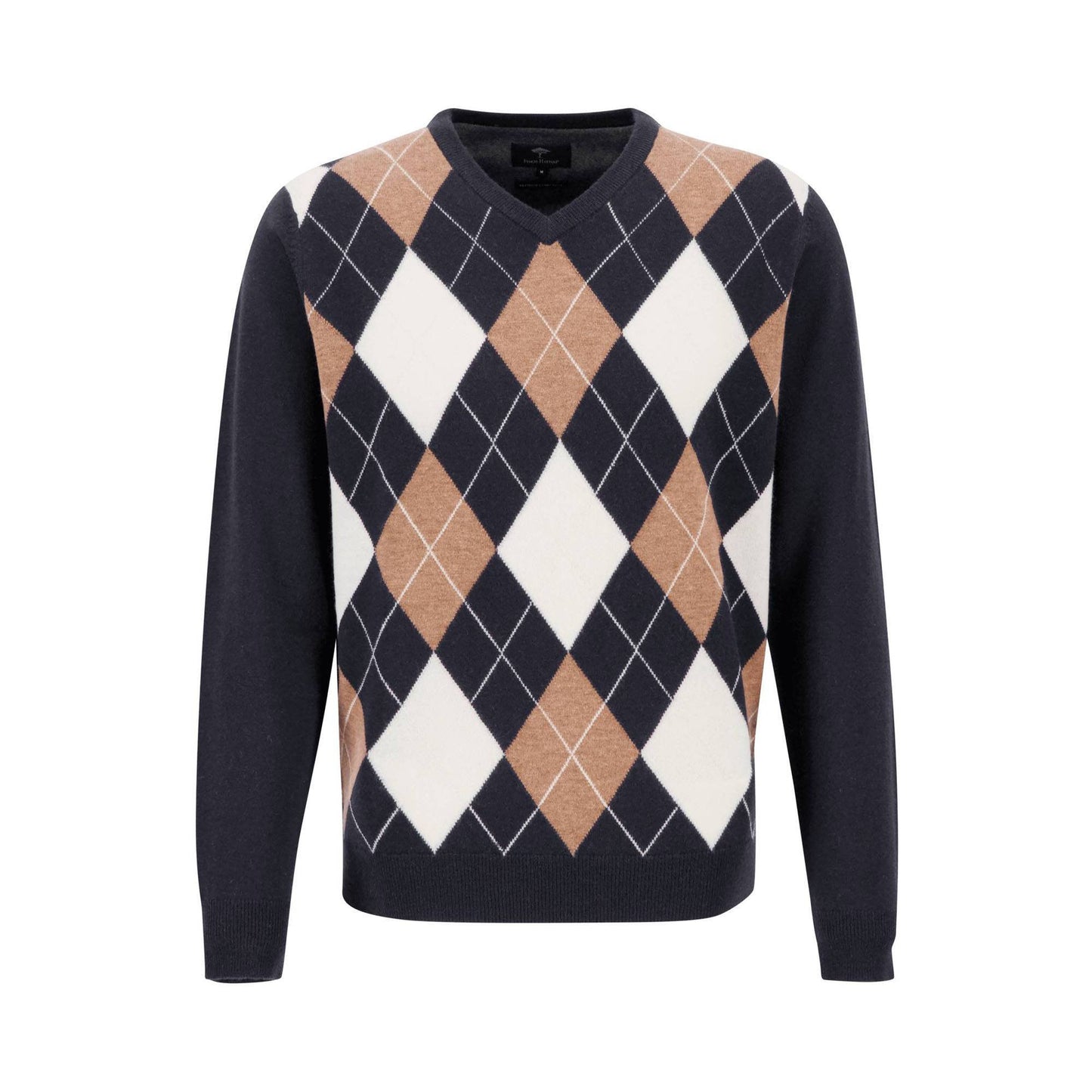 Argyle V-Neck Knit