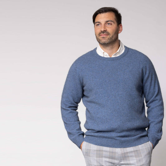 Possum Merino Cambridge Crew Neck Knit