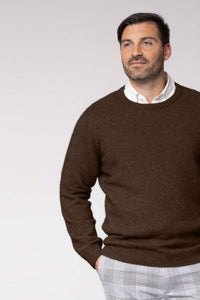 Possum Merino Cambridge Crew Neck Knit