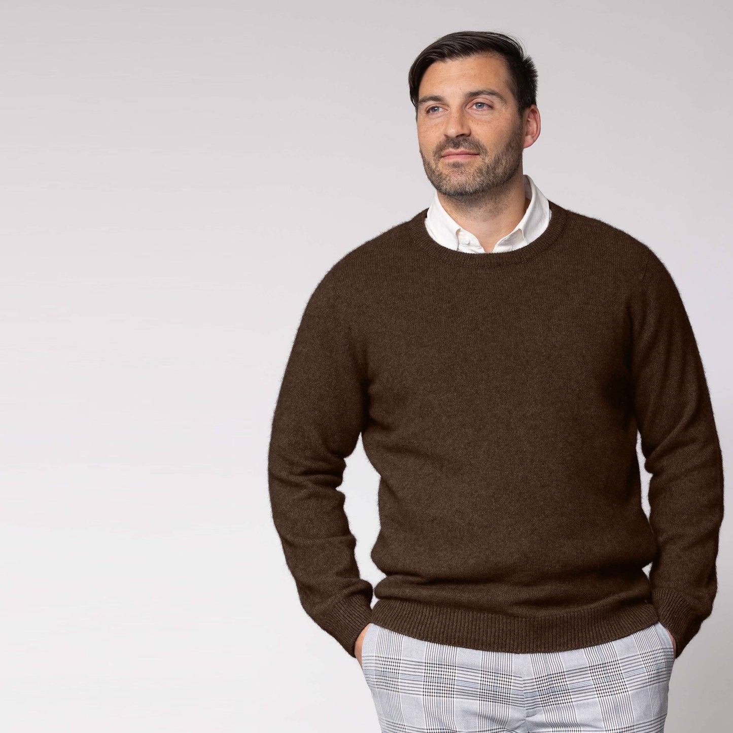Possum Merino Cambridge Crew Neck Knit
