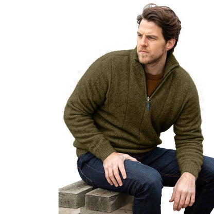 Possum Merino Javelin Zip Neck Knit