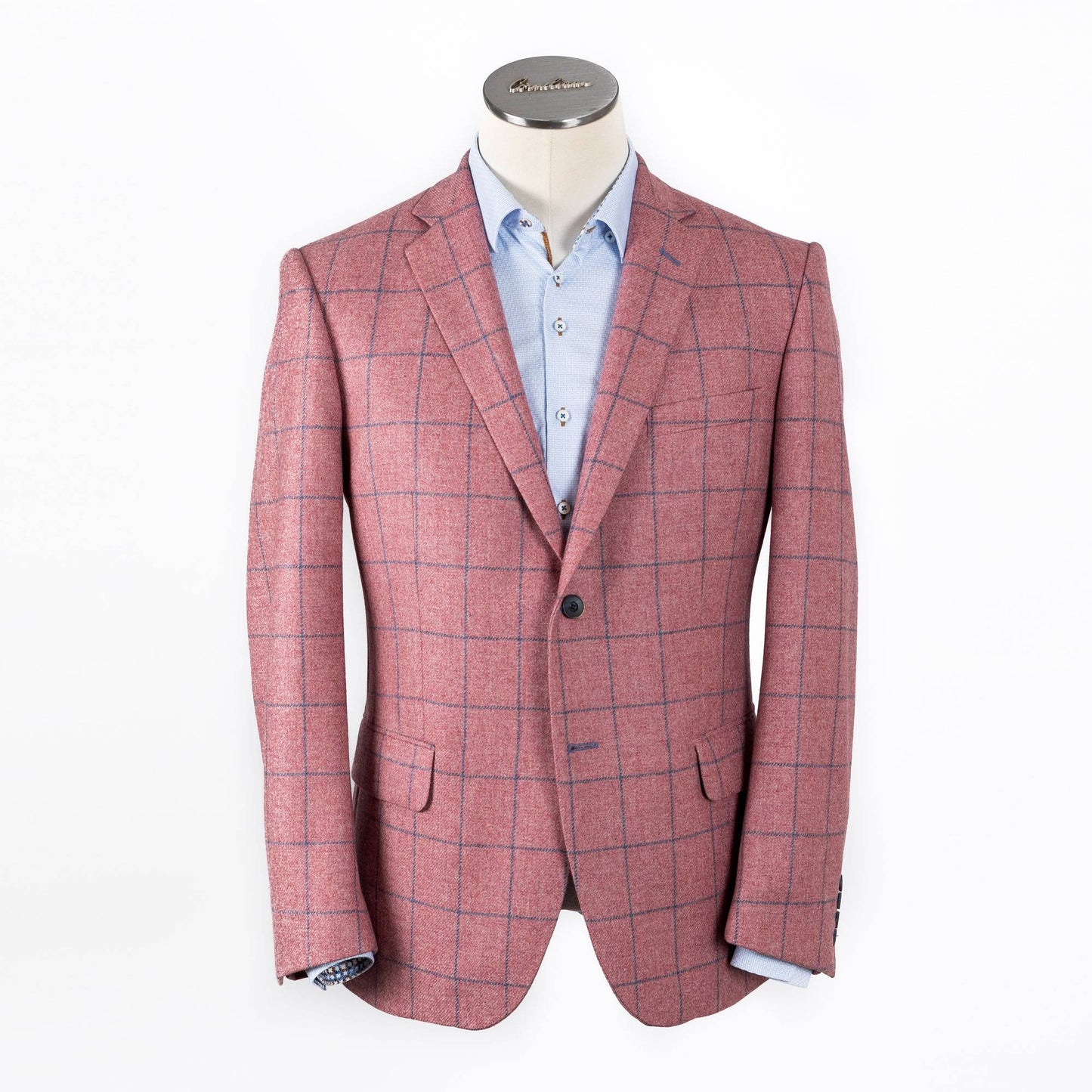 Windowpane Check Tweed Jacket