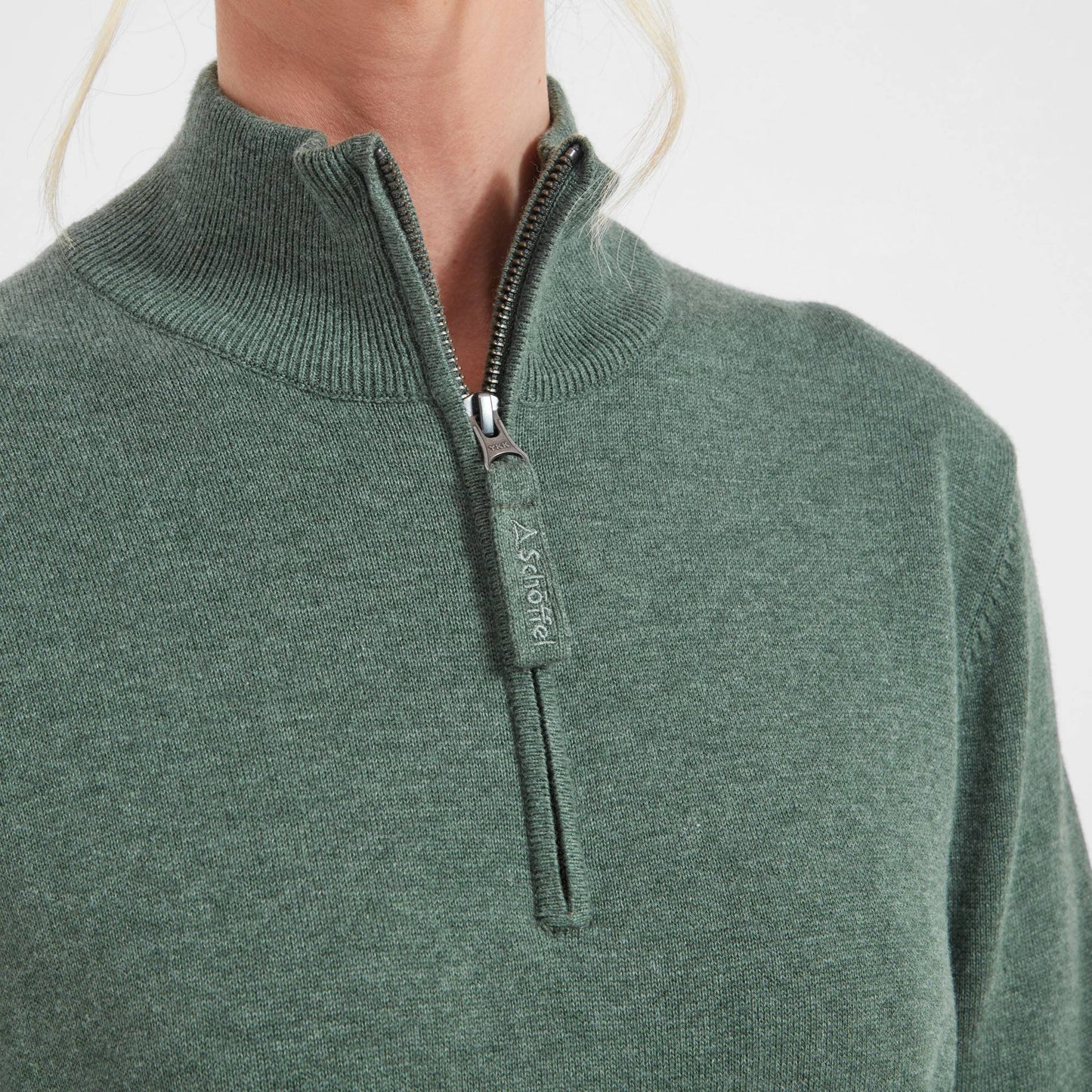 Polperro Pima Cotton Quarter Zip