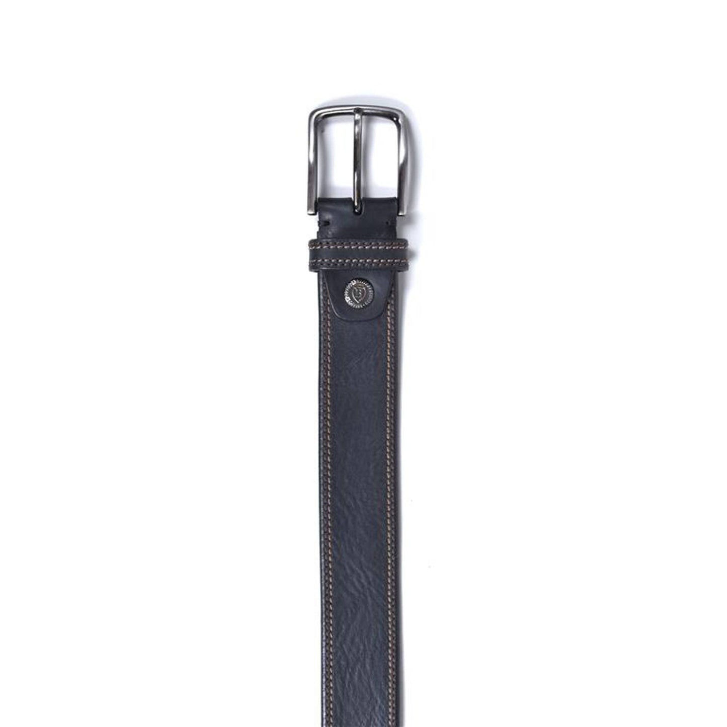 Contrast Stitch Leather Belt