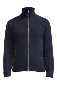 Mans Windproof Full Zip Knit