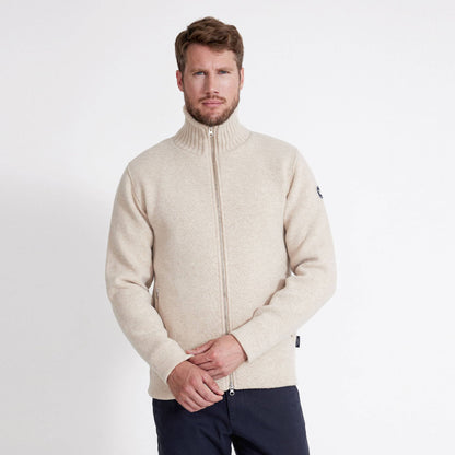 Mans Windproof Full Zip Knit