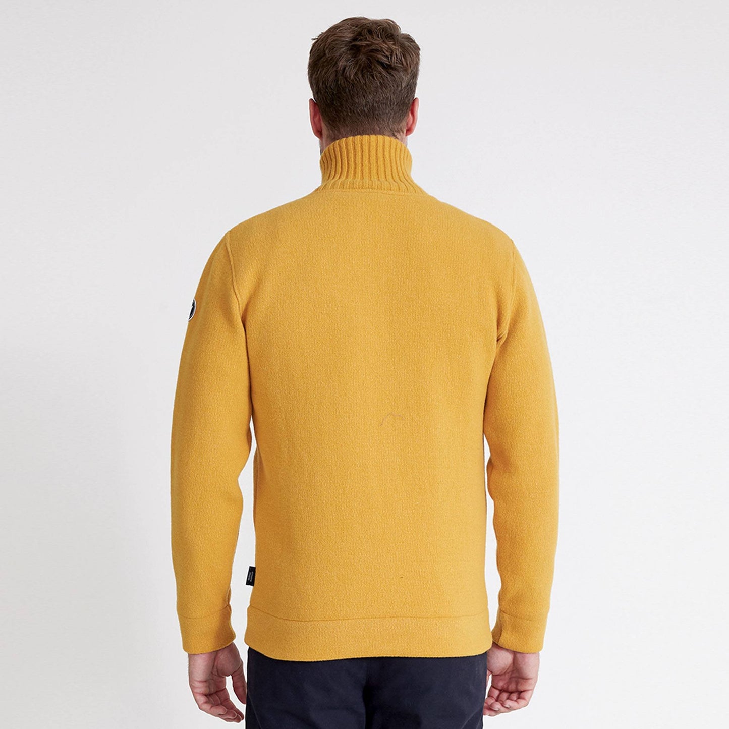 Mans Windproof Full Zip Knit