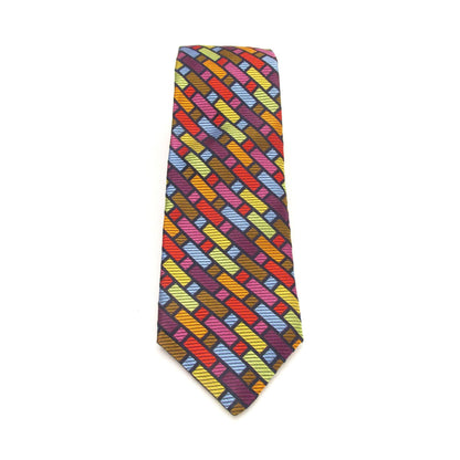 Platinum Tiles Silk Tie Boxed