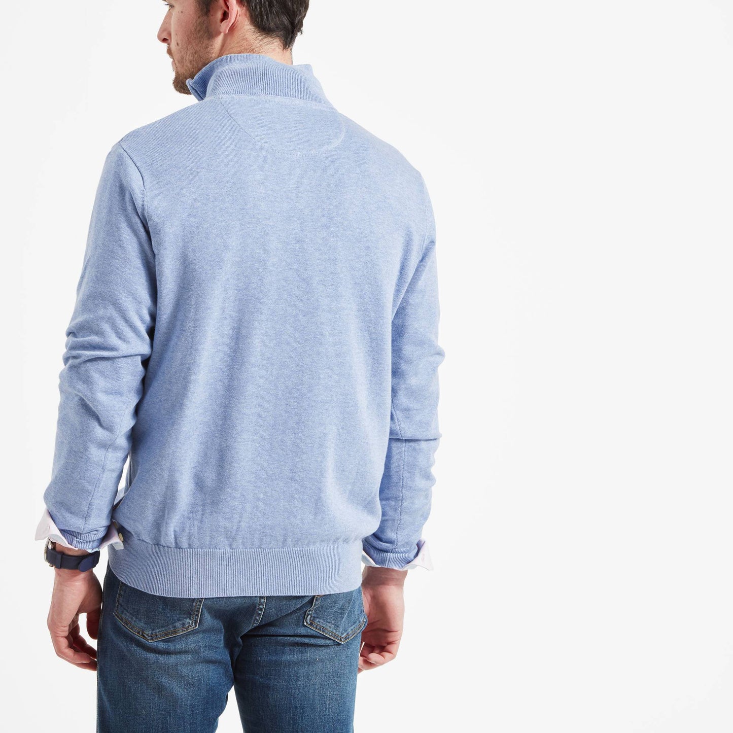Porthmeor Pima Cotton Quarter Zip