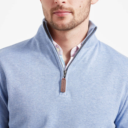 Porthmeor Pima Cotton Quarter Zip