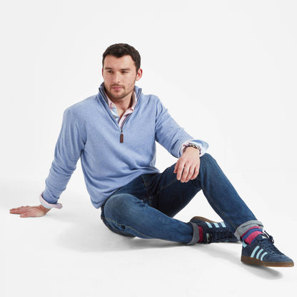 Porthmeor Pima Cotton Quarter Zip