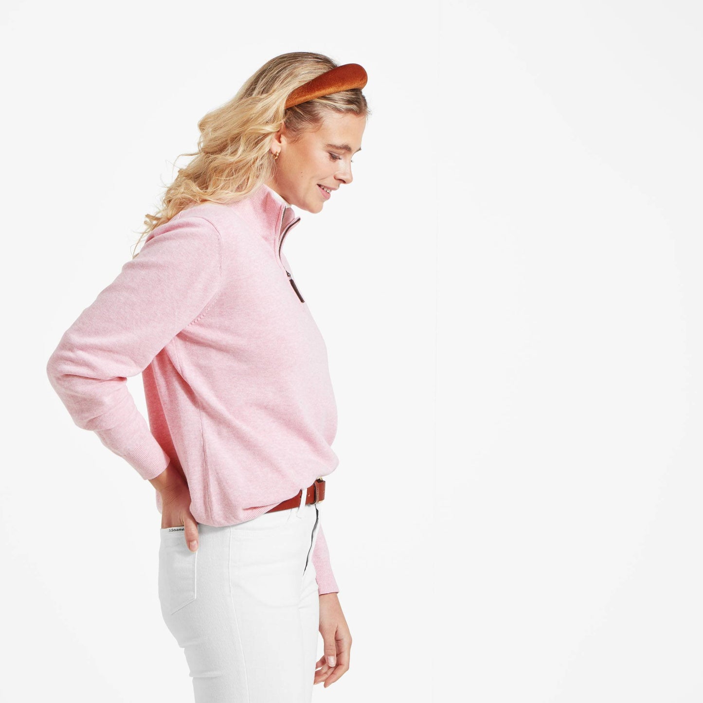 Polperro Pima Cotton Quarter Zip