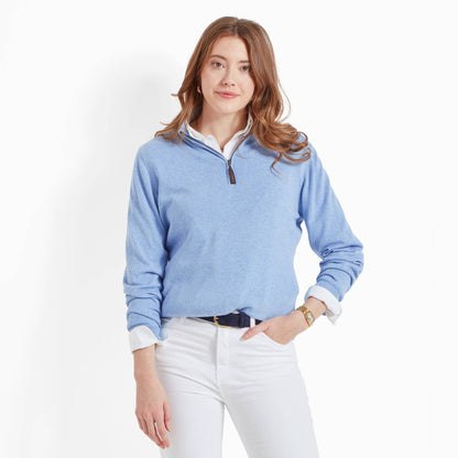 Polperro Pima Cotton Quarter Zip
