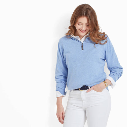 Polperro Pima Cotton Quarter Zip