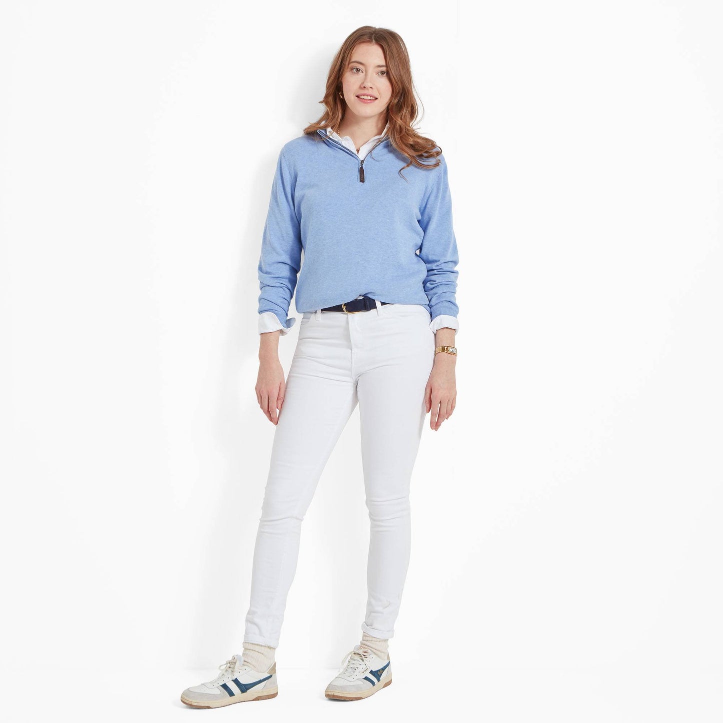 Polperro Pima Cotton Quarter Zip
