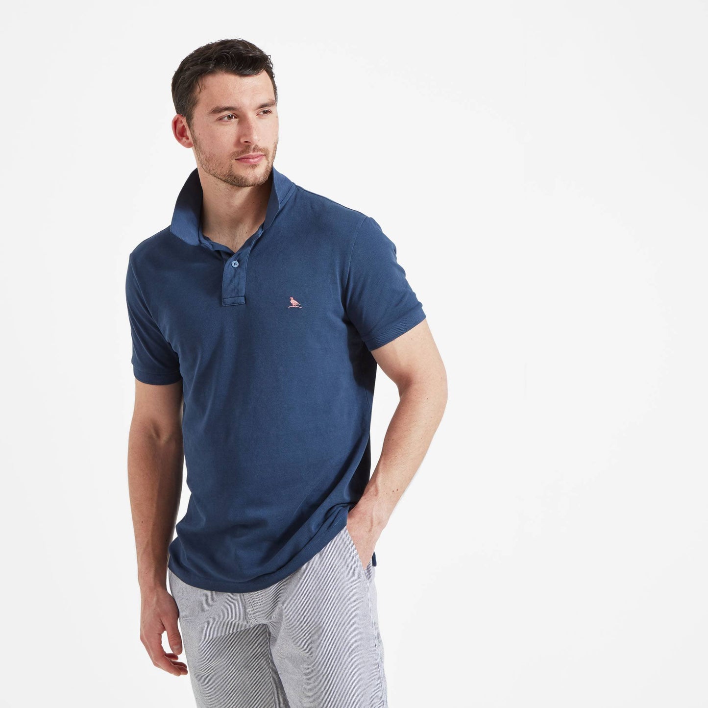 St Ives Garment Dyed Polo Shirt