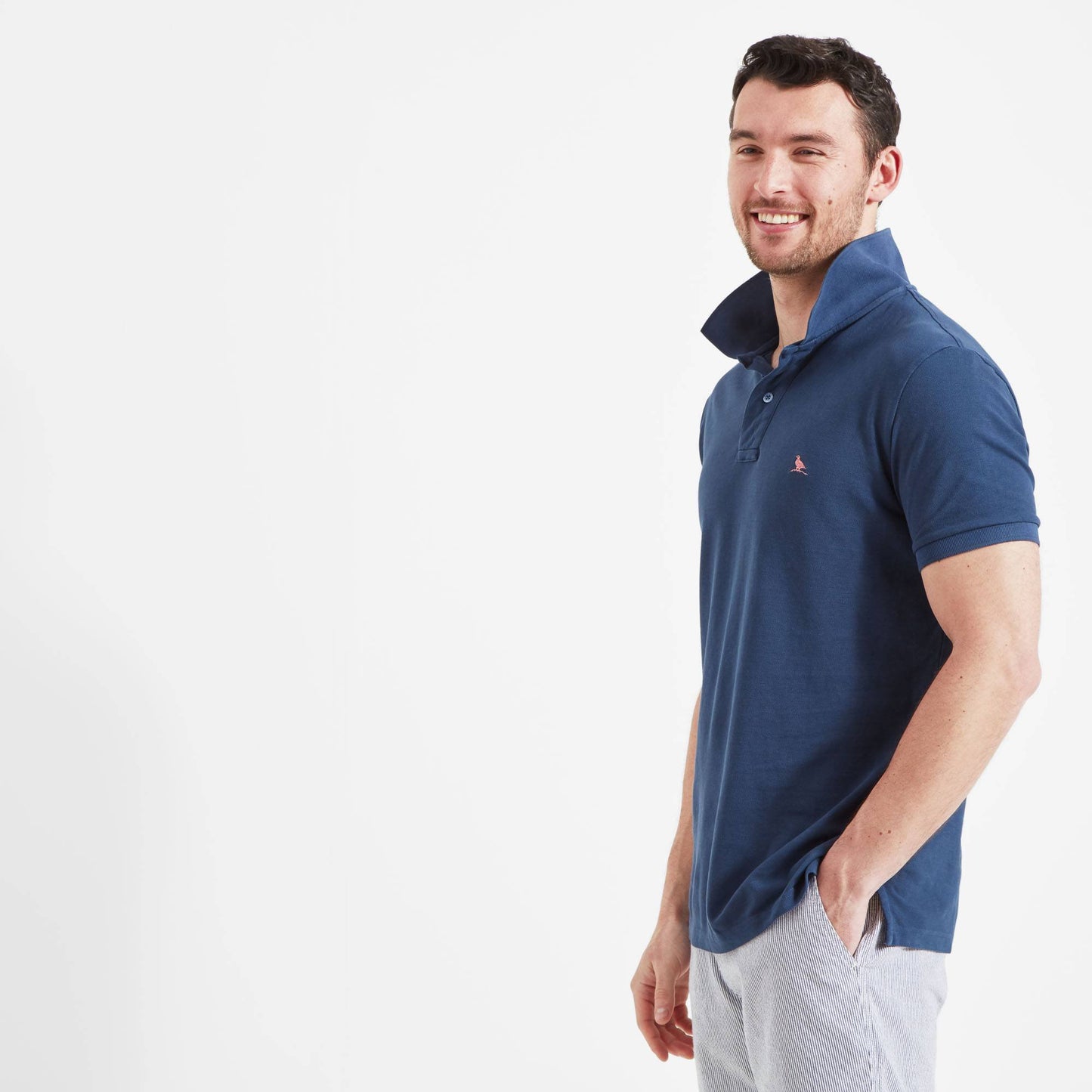 St Ives Garment Dyed Polo Shirt