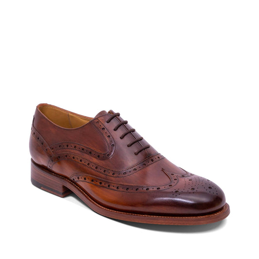 Liffey Handbrushed Brogue Shoe