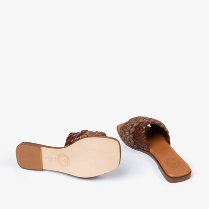 Kalahari Braided Raffia Mule