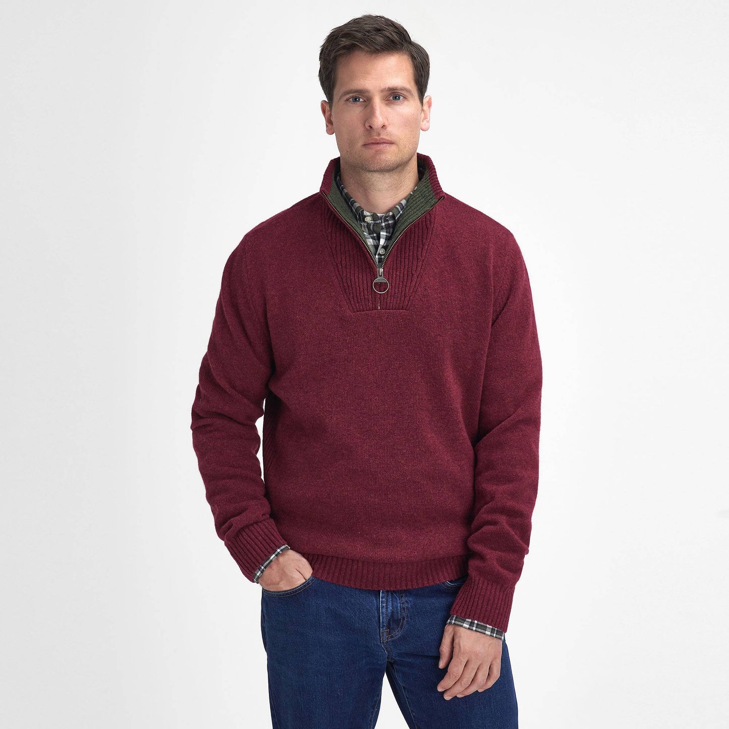 Nelson Essential Half Zip Knitted Jumper