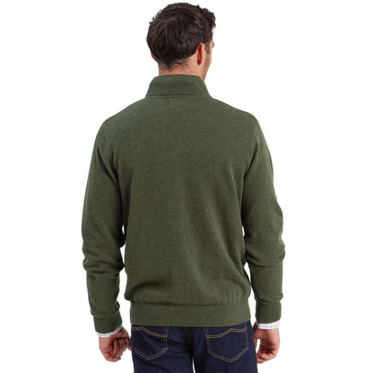 Lewis Lambswool Quarter Zip Jumper