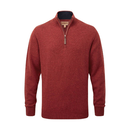 Lewis Lambswool Quarter Zip Jumper