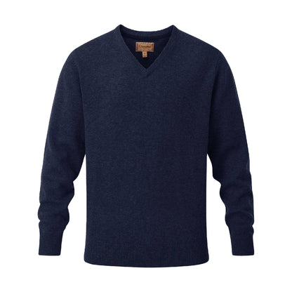 Lewis Lambswool V Neck Jumper