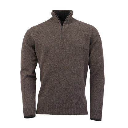 Brompton Quarter Zip Lambswool Knit
