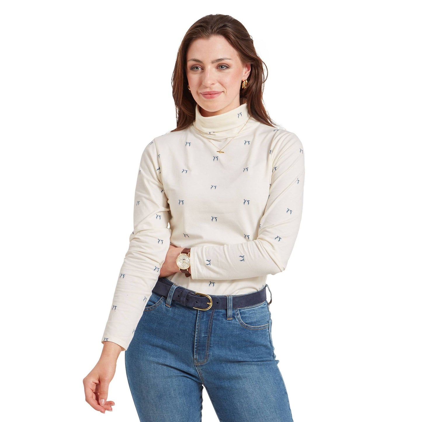 Malham Roll Neck Top