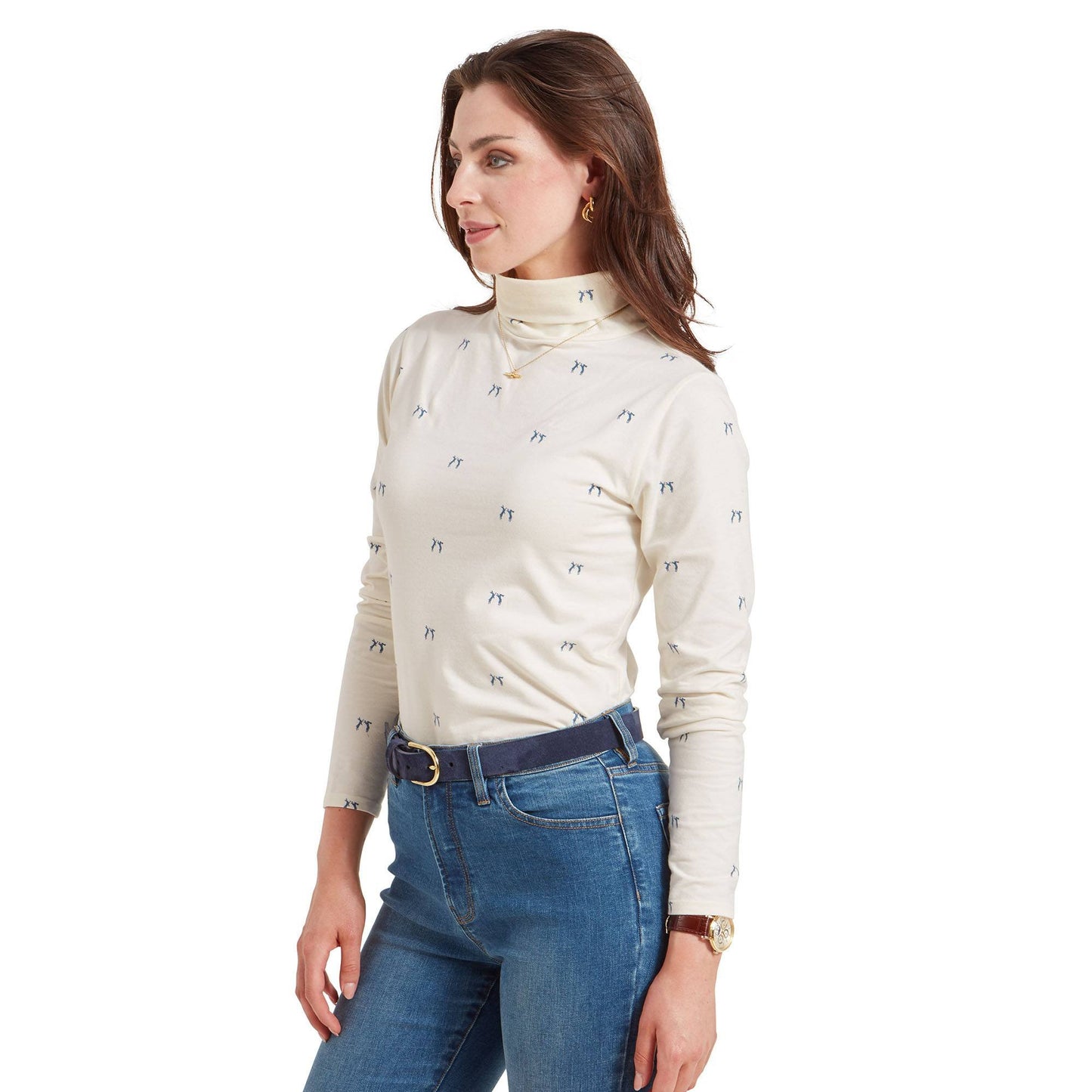 Malham Roll Neck Top