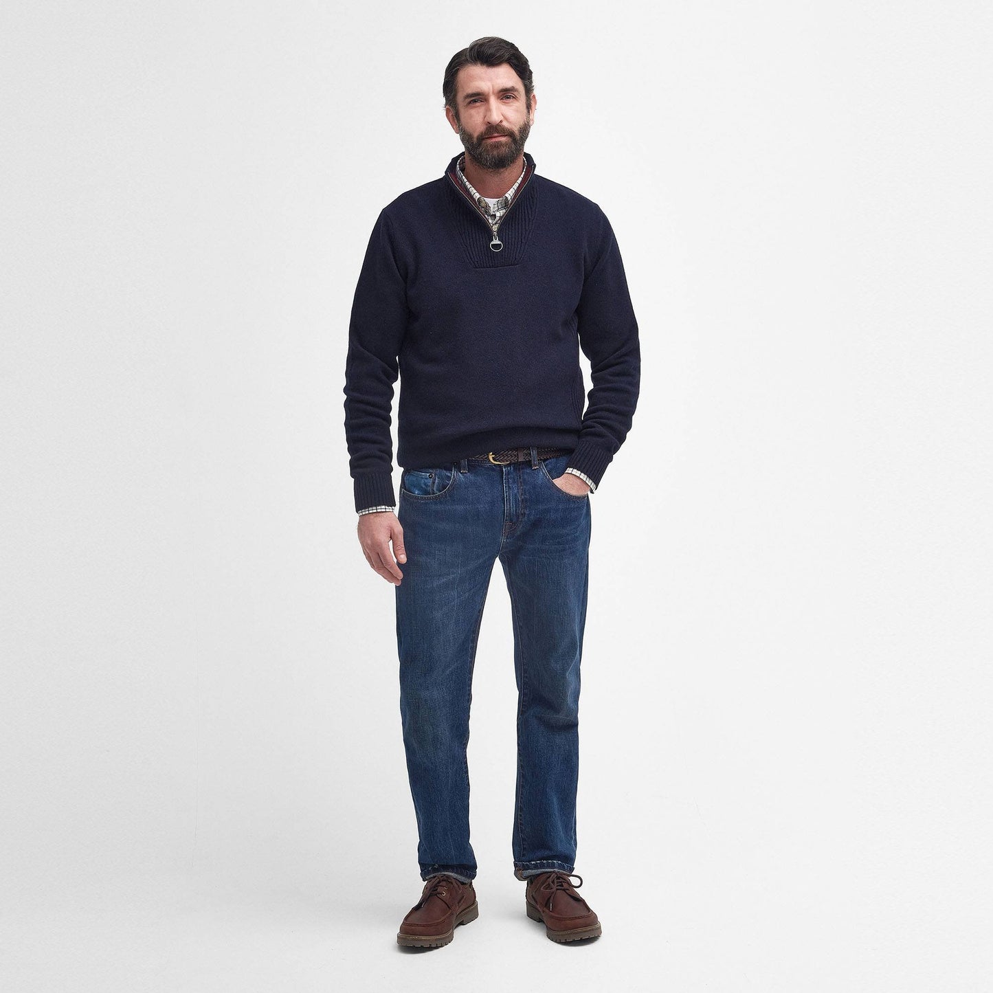Nelson Essential Half Zip Knitted Jumper