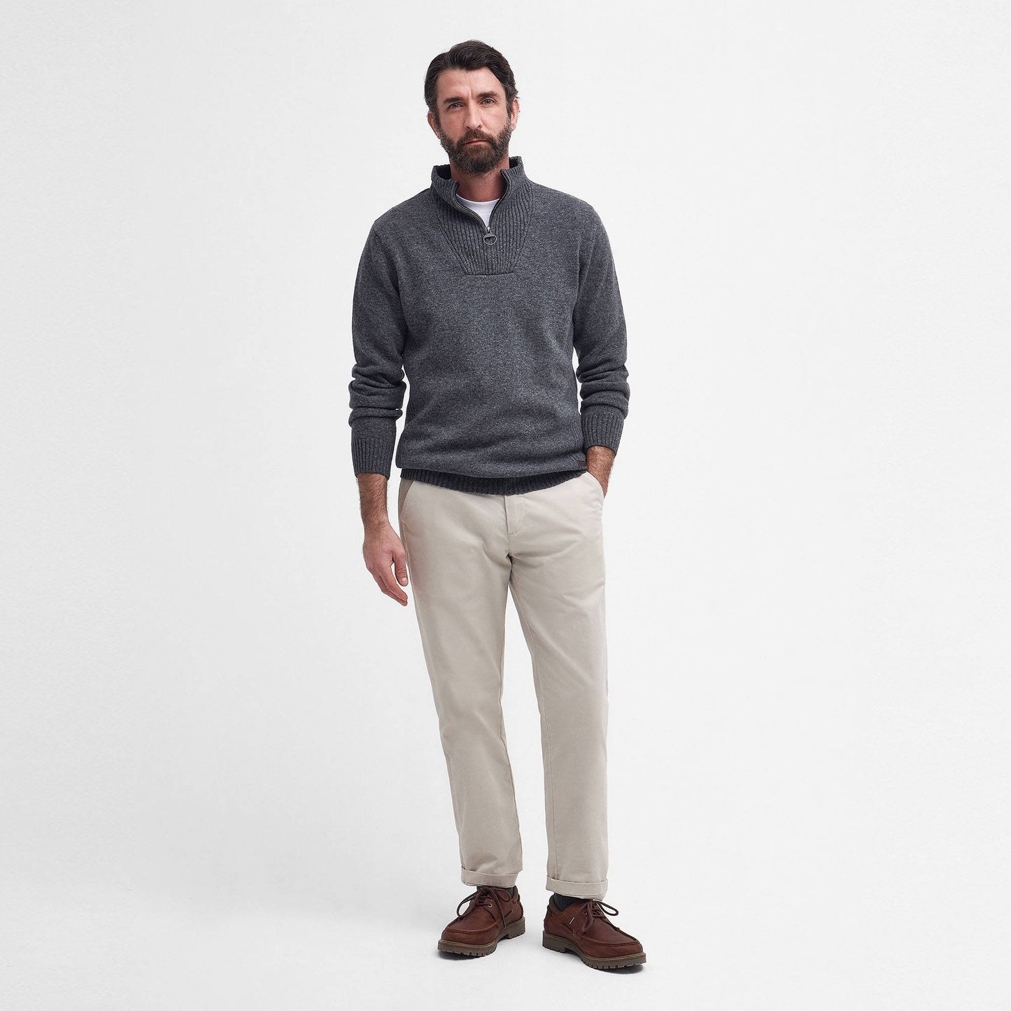 Nelson Essential Half Zip Knitted Jumper