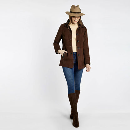 Clarke Sherpa Lined Leather Coat