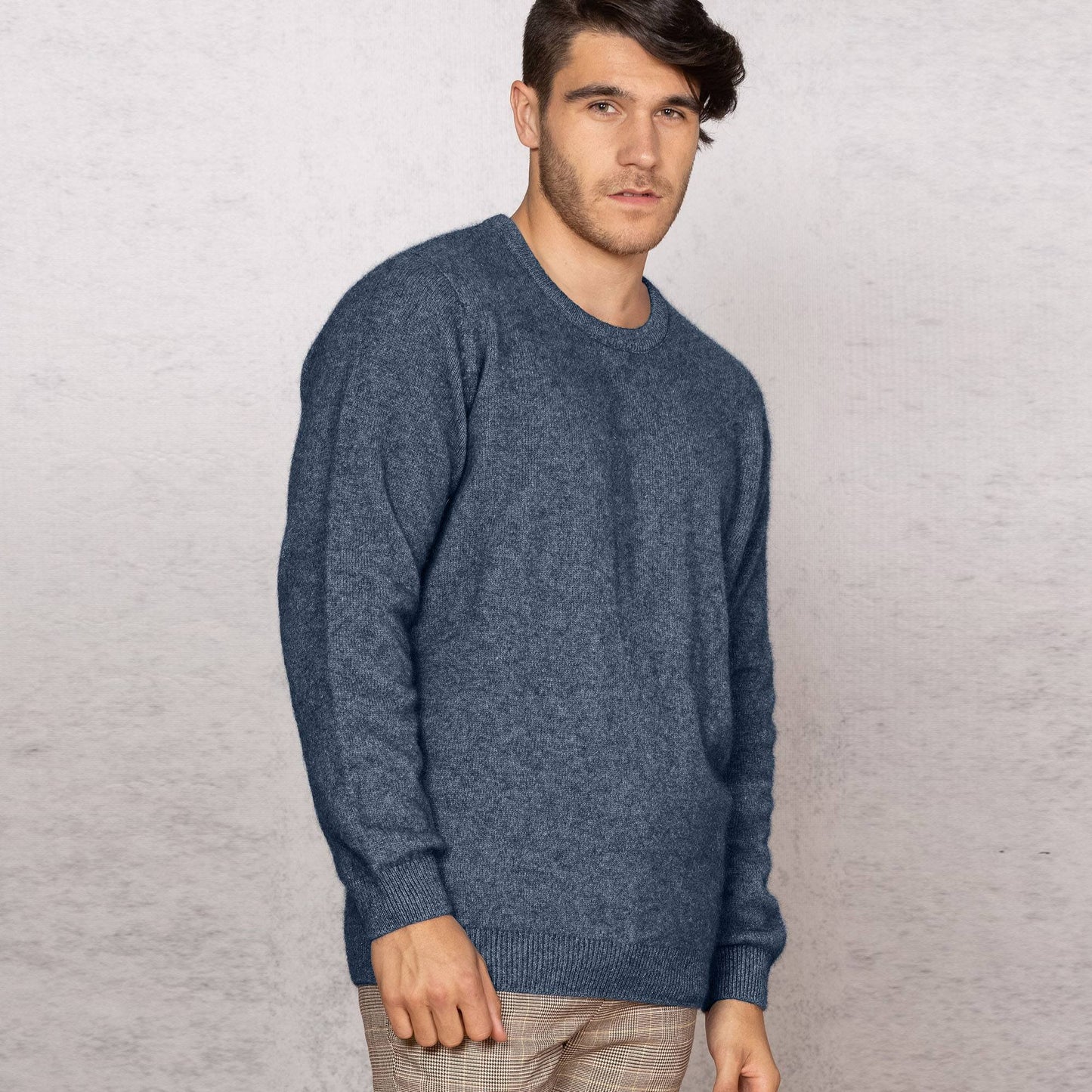 Possum Merino Cambridge Crew Neck Knit