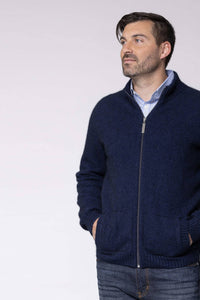 Possum Merino Bristol Full Zip Knit