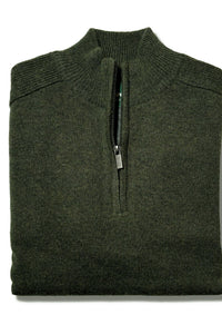 Quarter Zip Lambswool Knit
