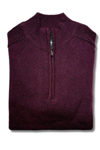 Quarter Zip Lambswool Knit