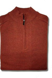 Quarter Zip Lambswool Knit