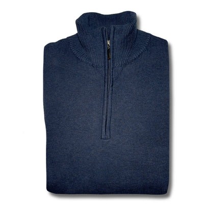 Quarter Zip Cotton Knit