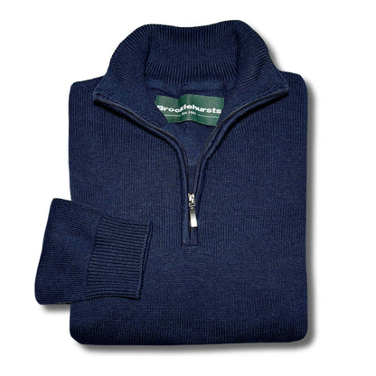 Quarter Zip Cotton Knit